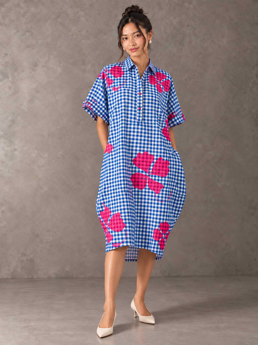 Cocoon Dress - Blueberry Crush