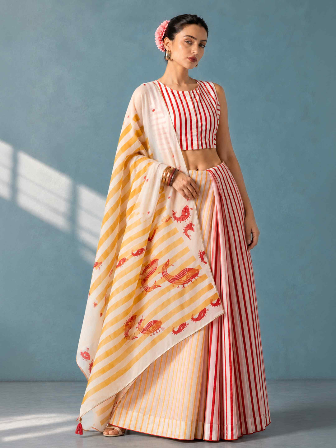 Rangmoti Mekhela Chador Saree