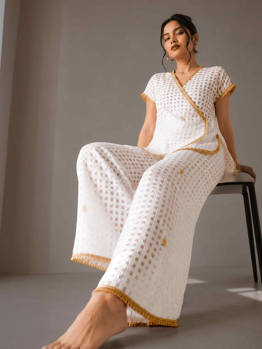 Ivory Gota Co-ord Set
