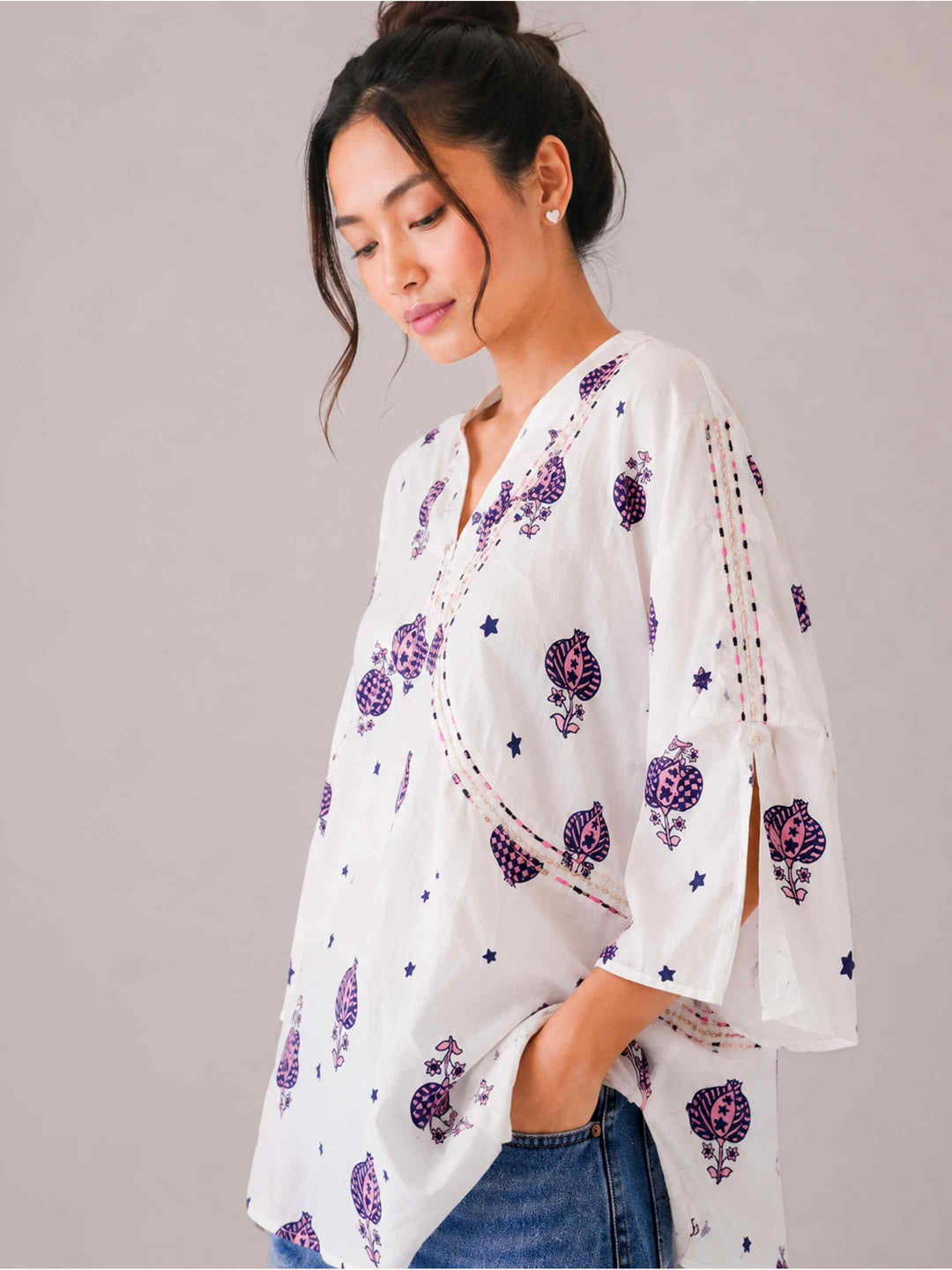 Anardaani Top - Indigo Pink