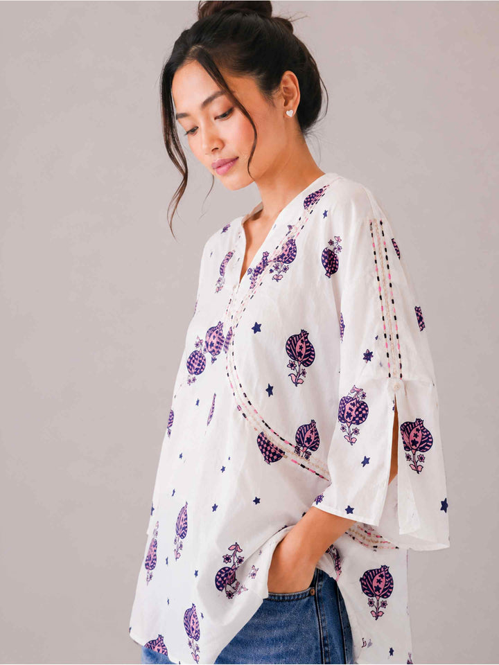 Anardaani Top - Indigo Pink