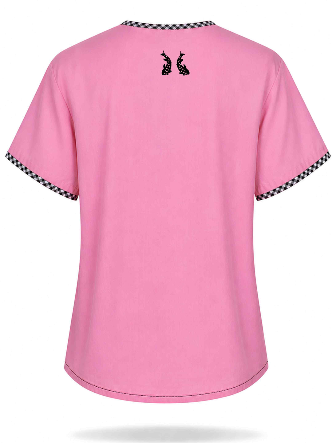 Petal Check Top - Pink