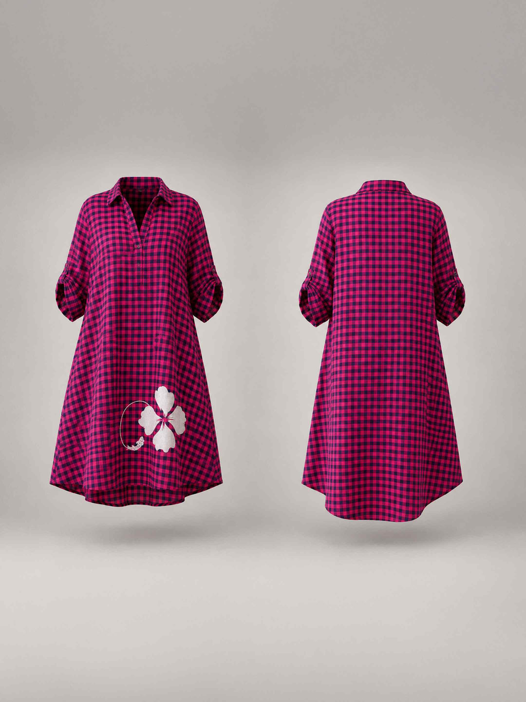 Blackberry Check Dress