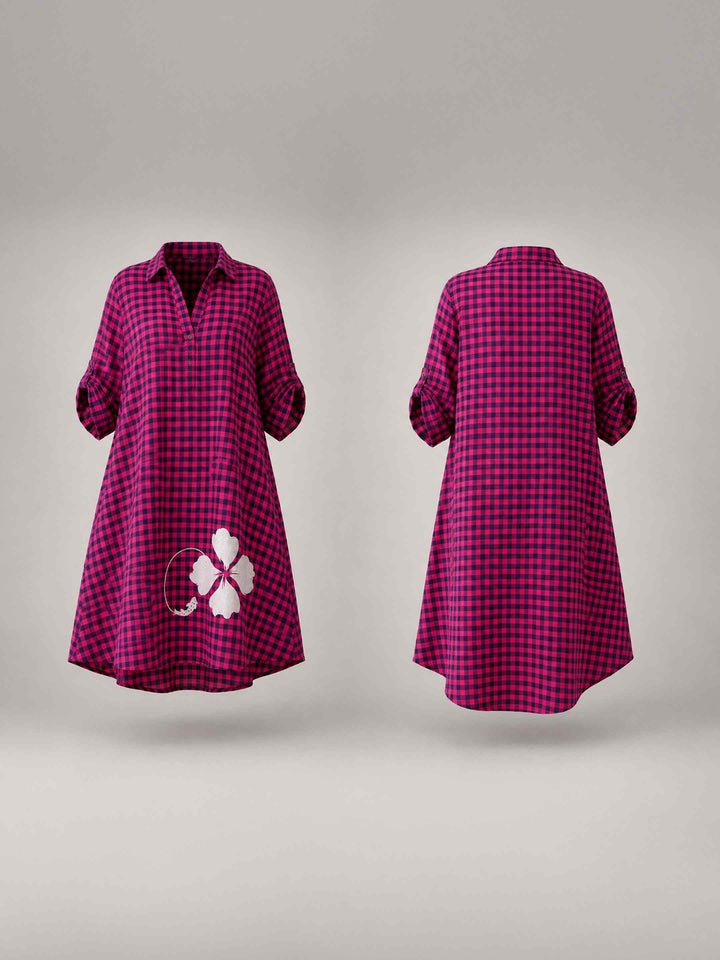 Blackberry Check Dress