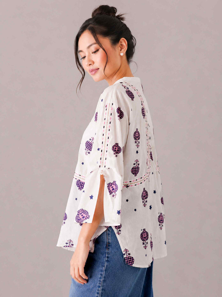 Anardaani Top - Indigo Pink