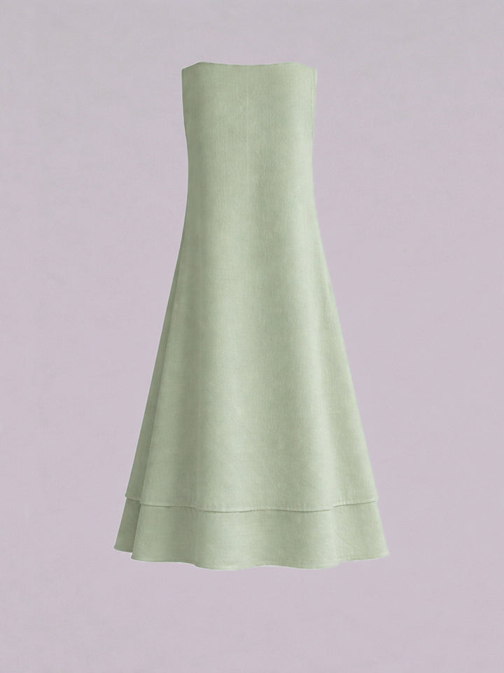 Noir Flow Dress - Green