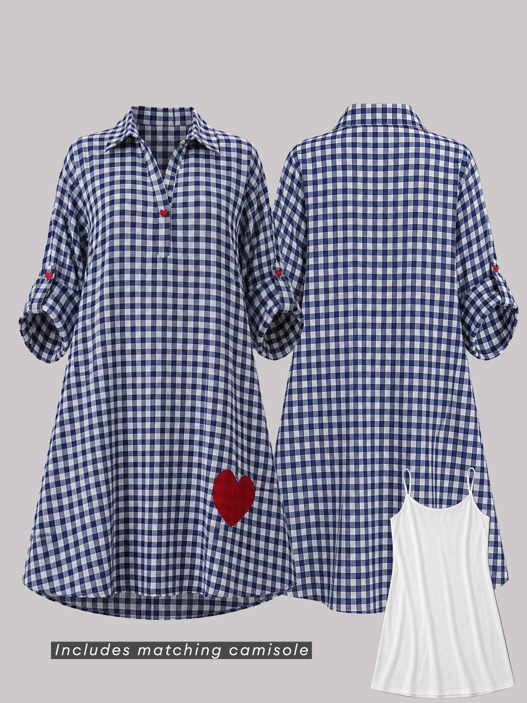 Hearts Check Dress