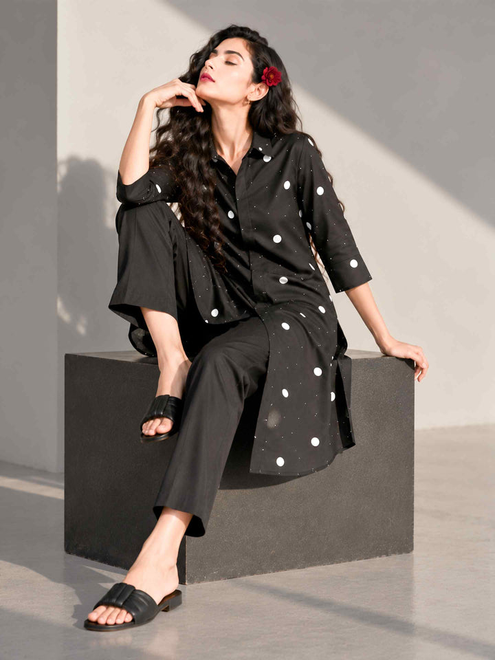 Scattered Polka Kurta