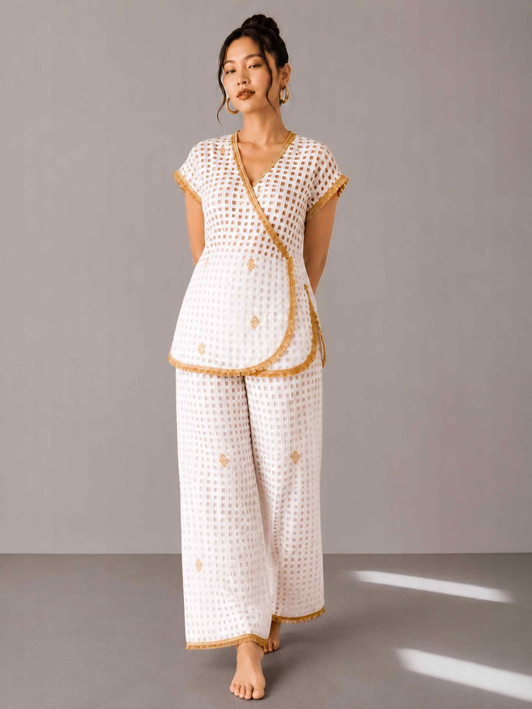 Ivory Gota Co-ord Set