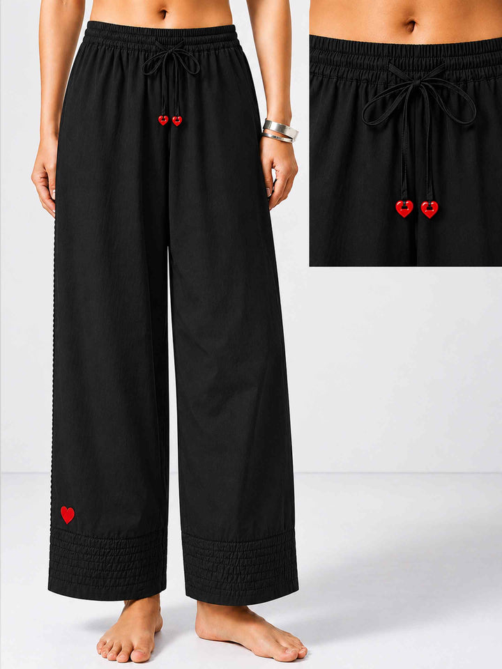 Little Heart Pants - Black