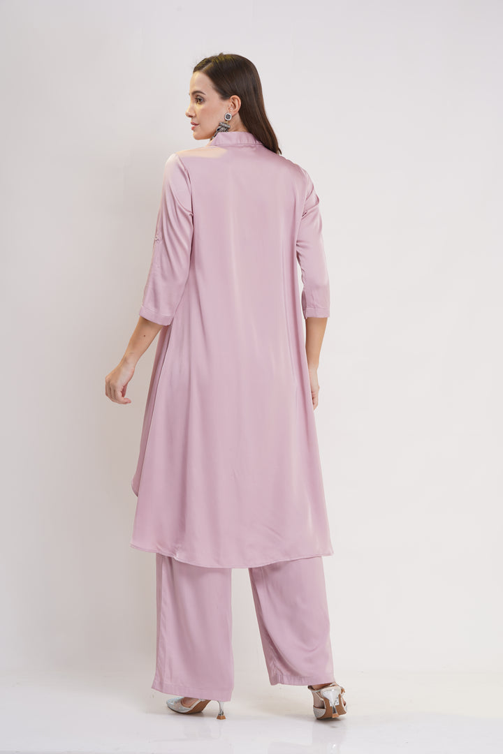 Blush Pink Wide Leg Pants