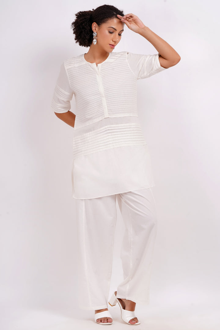 White Cotton Kurta