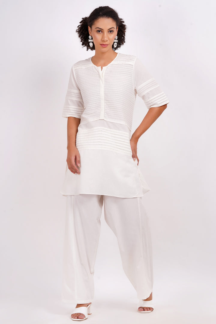 White Cotton Kurta