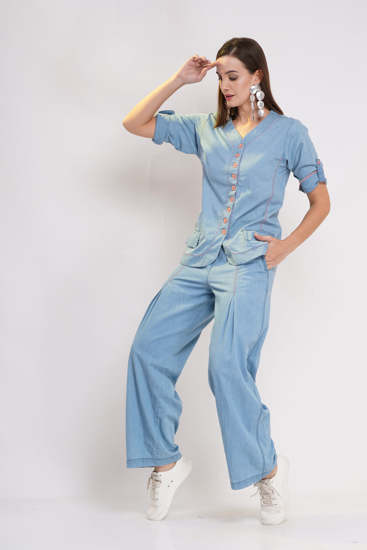 Dreamy Blue Denim Co-Ord Set