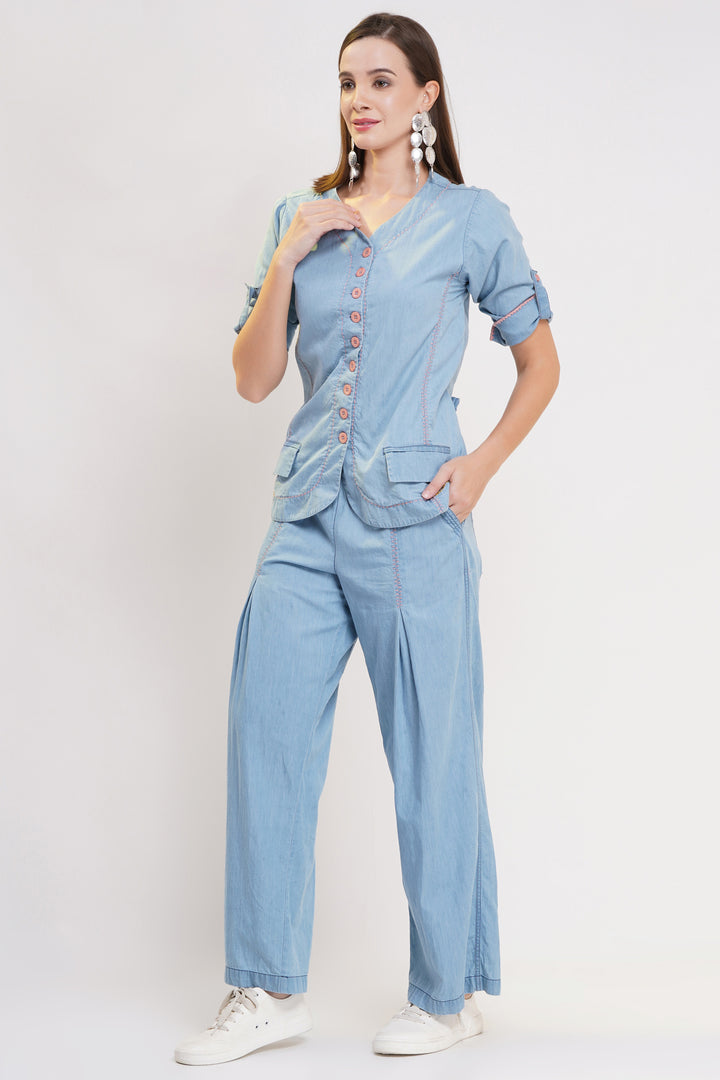 Dreamy Blue Denim Co-Ord Set