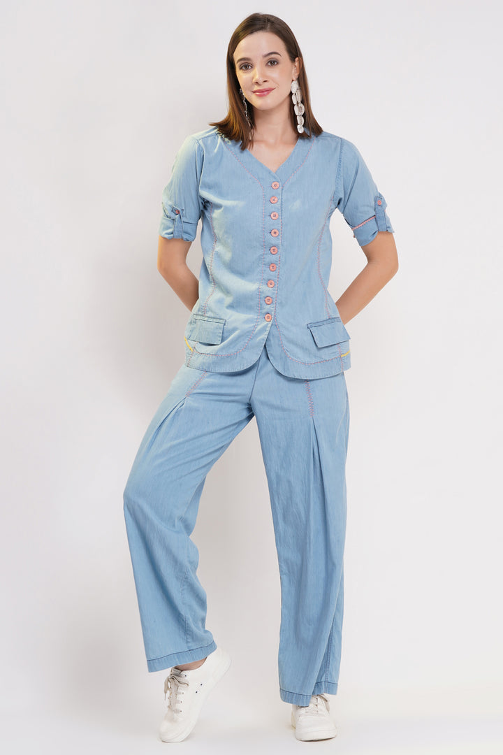 Dreamy Blue Denim Co-Ord Set