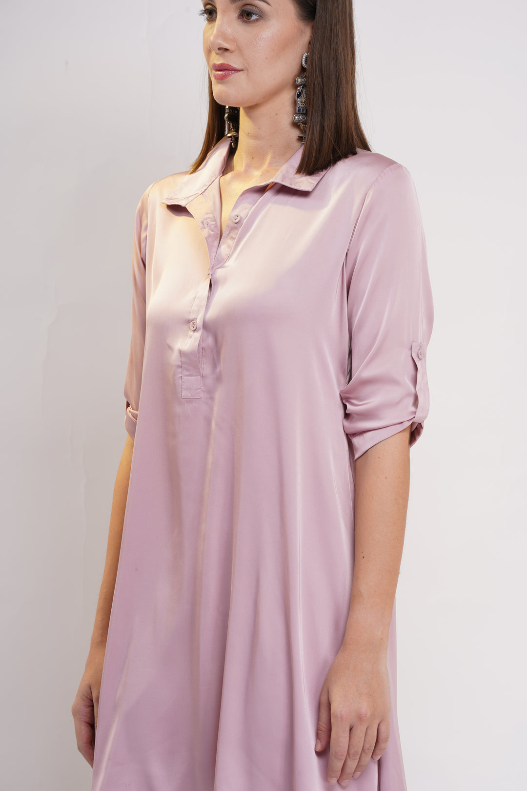 Armaani Satin Rose Kurta