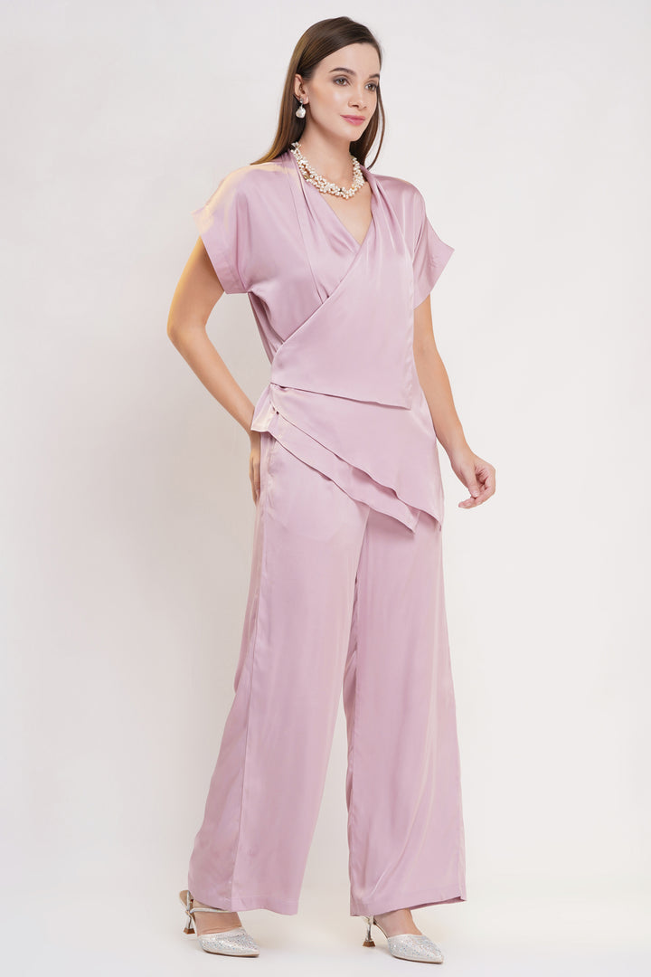 Blush Pink Top with Kimono Sleeves