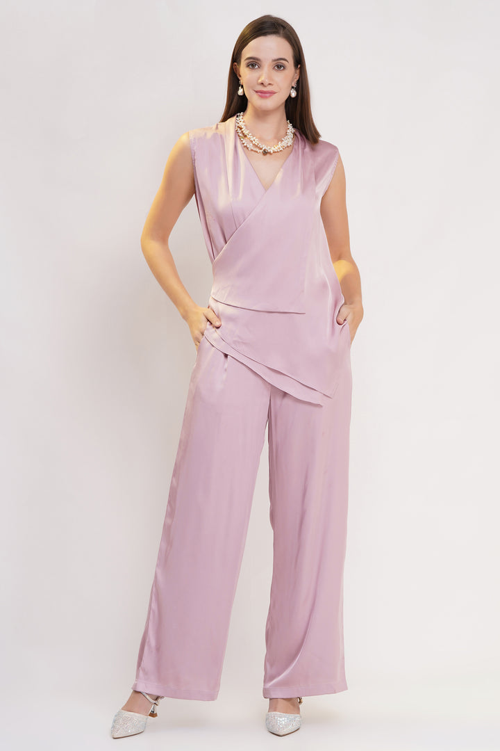 Blush Pink Sleeveless Co-Ord Set
