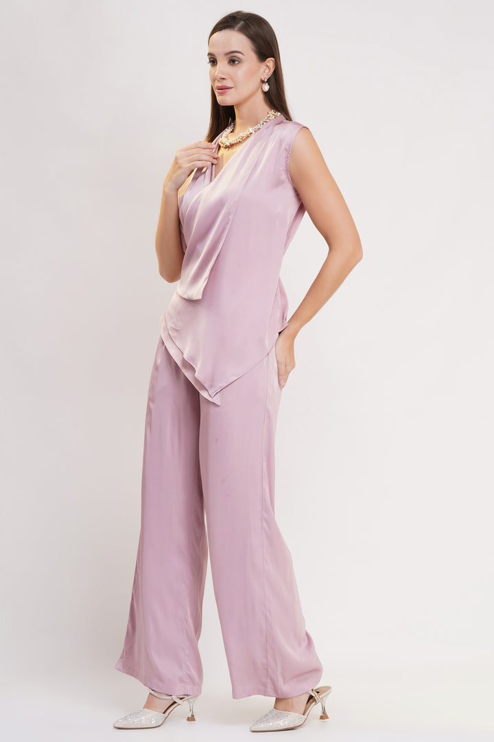 Blush Pink Sleeveless Co-Ord Set