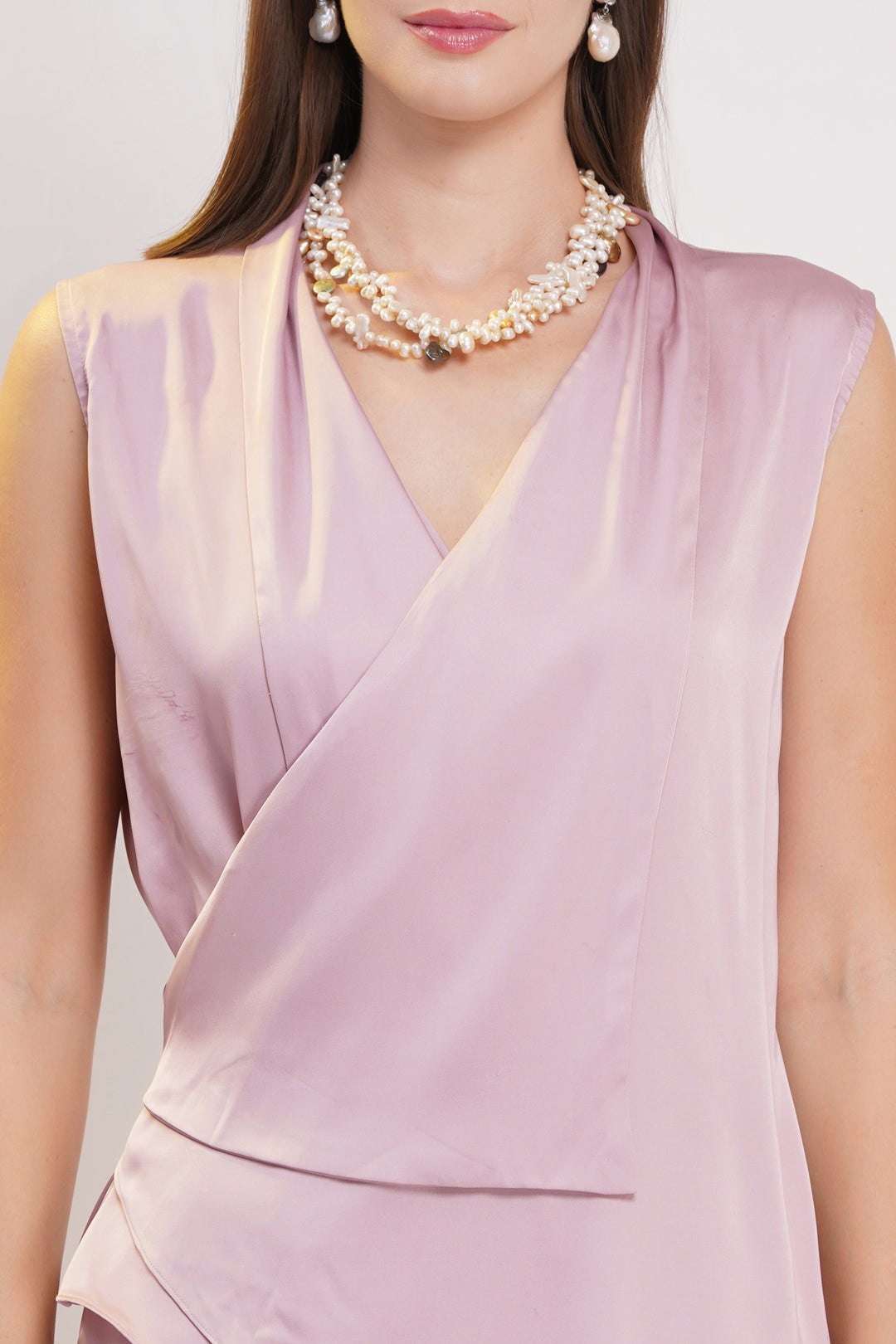 Blush Pink Sleeveless Co-Ord Set
