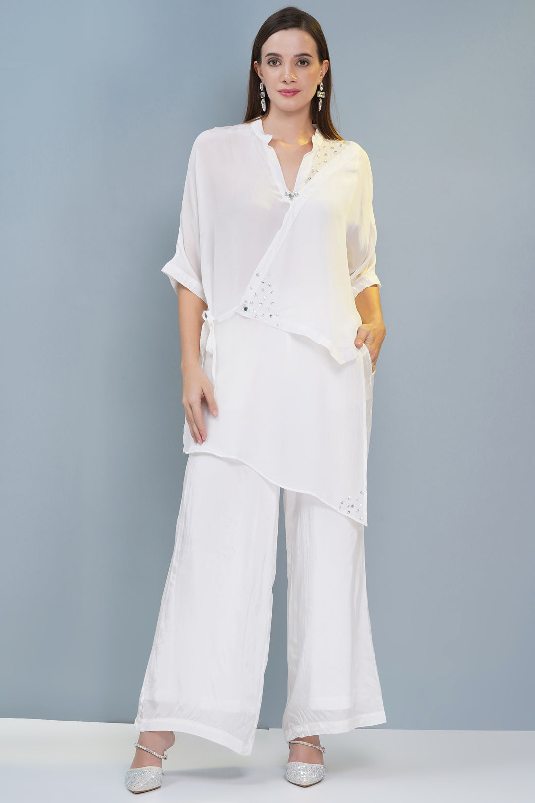 Asymetertical Silk Top
