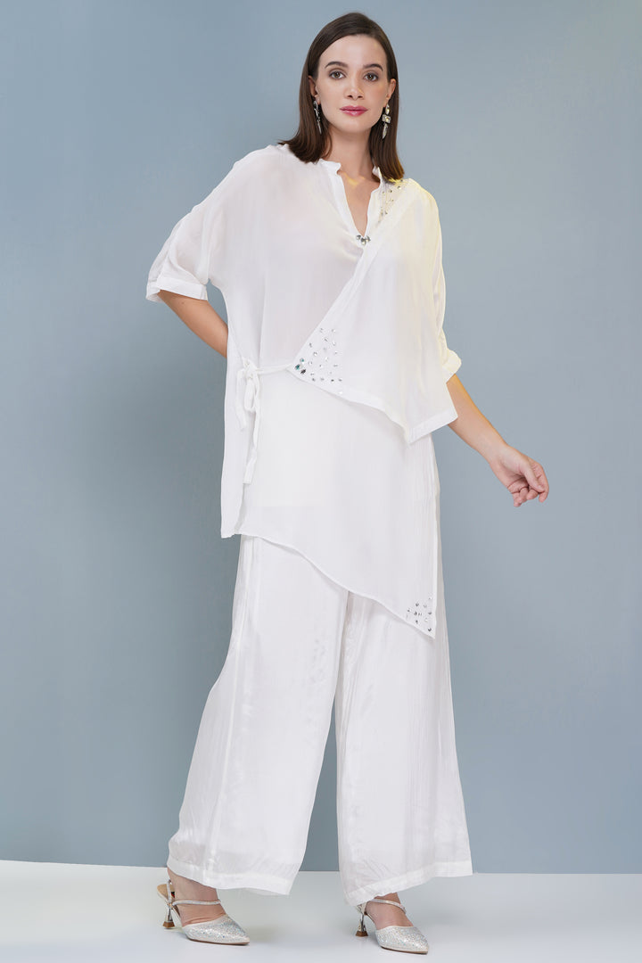Asymetertical Silk Top
