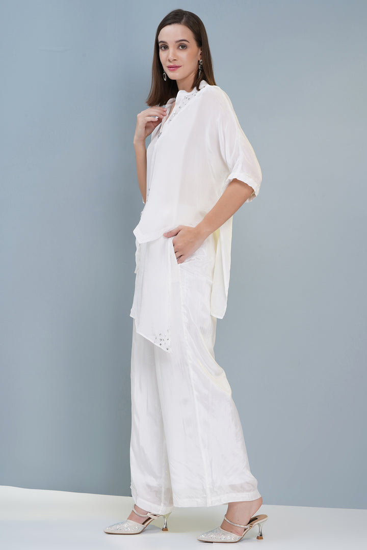 Asymetertical Silk Top
