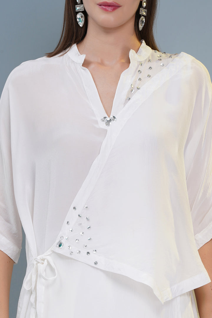 Asymetertical Silk Top