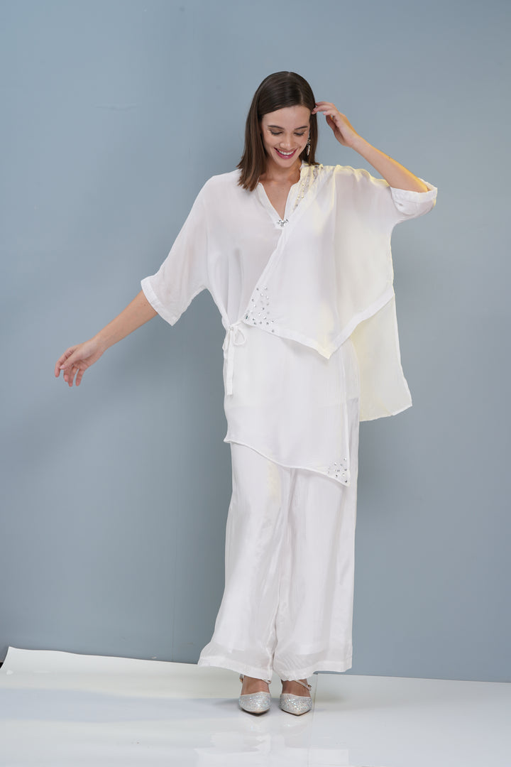 Asymetertical Silk Top