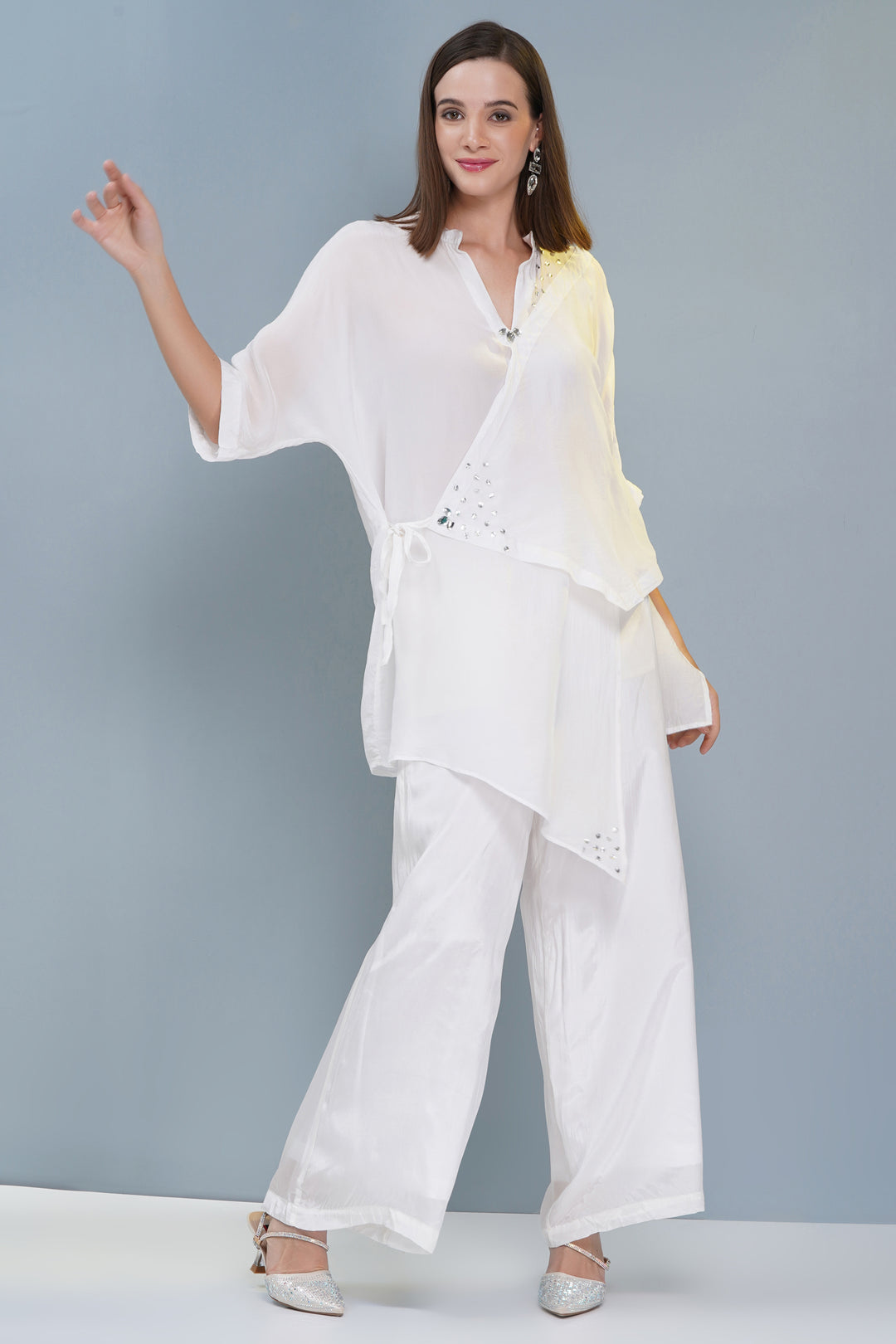 Asymetertical Silk Top