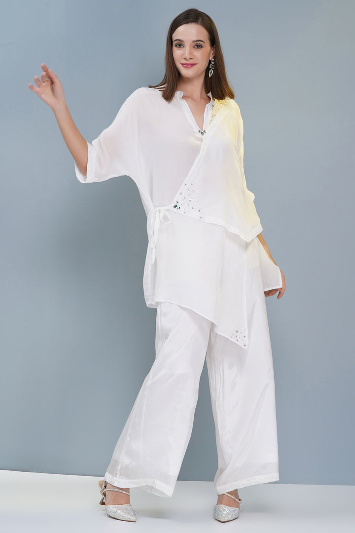 Asymetertical Silk Top