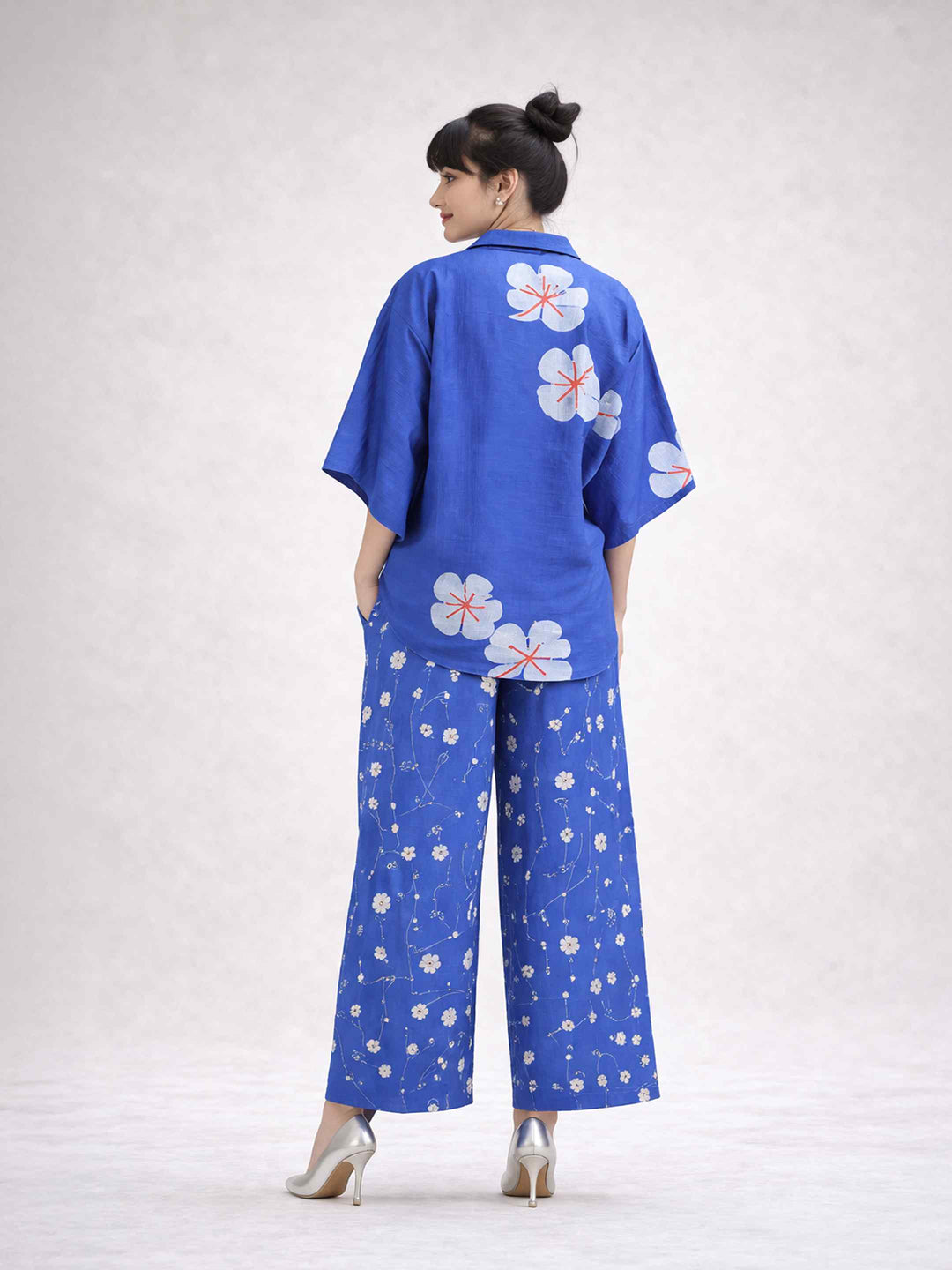 Chanderi Co-Ord Set - Blue