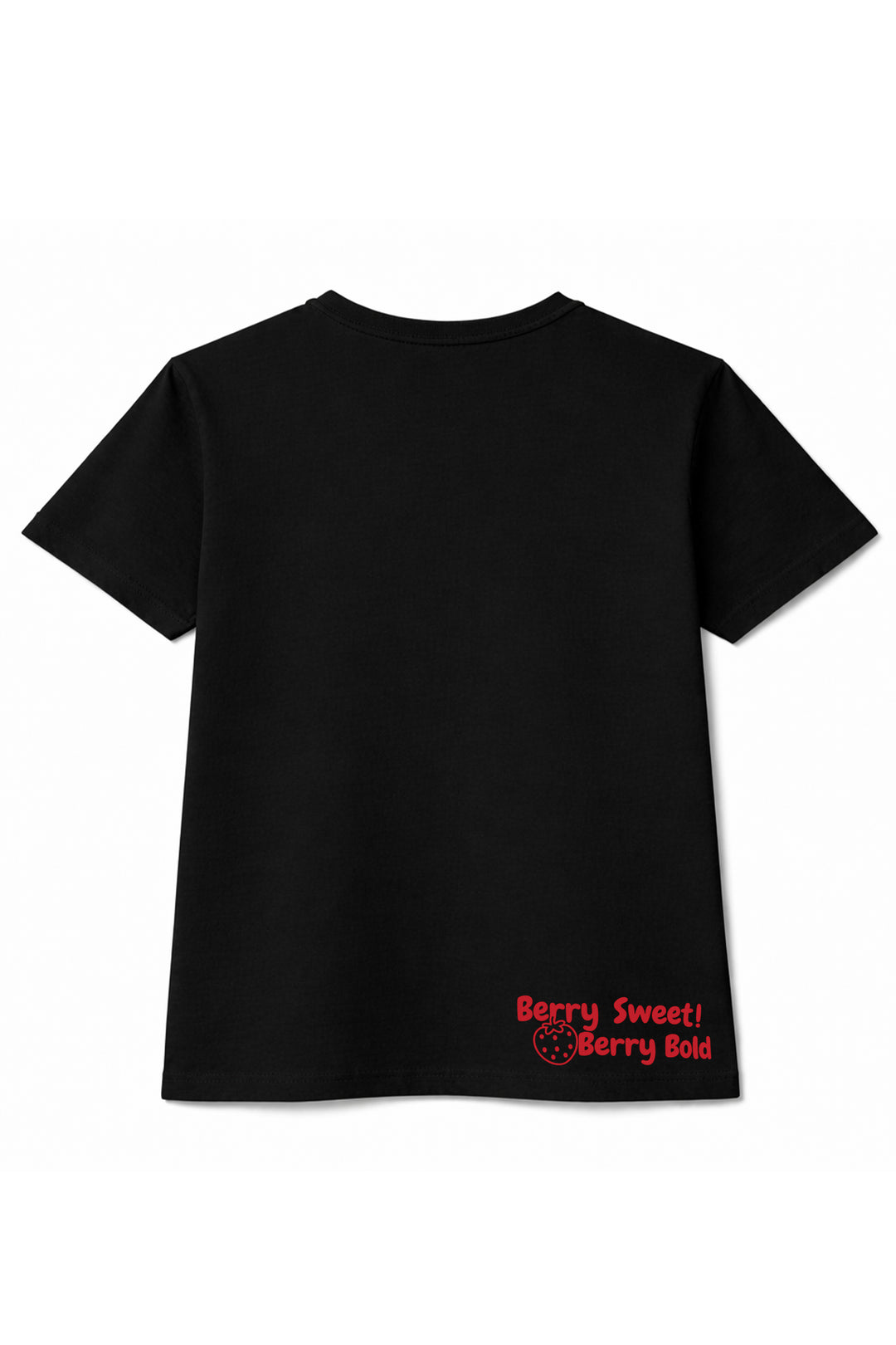 Strawberry Graphic T-shirt - Black