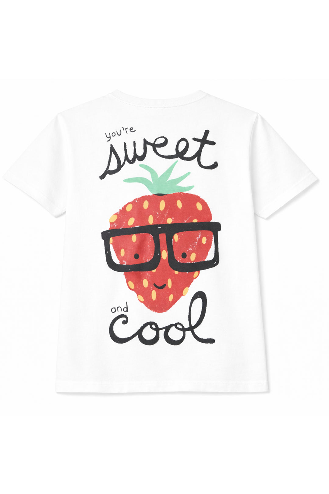 Strawberry Graphic T-shirt - White.