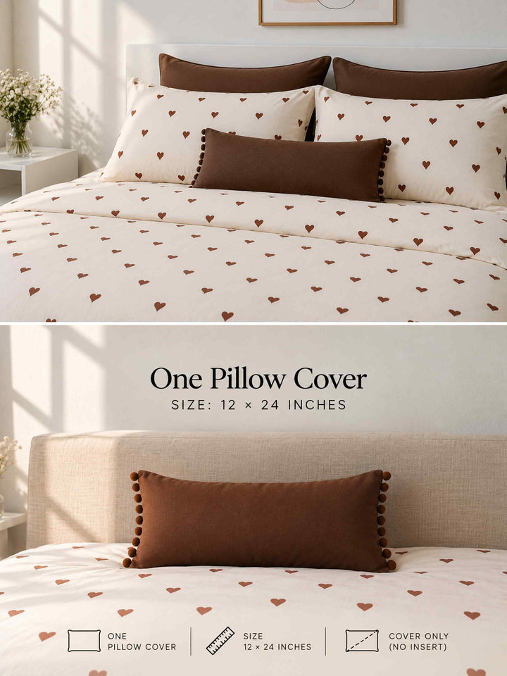 Mocha Coffee Pom-Pom Pillow