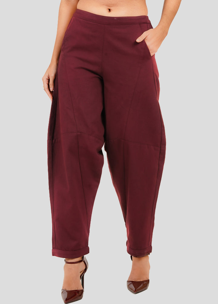 Boho Burgundy Jeans