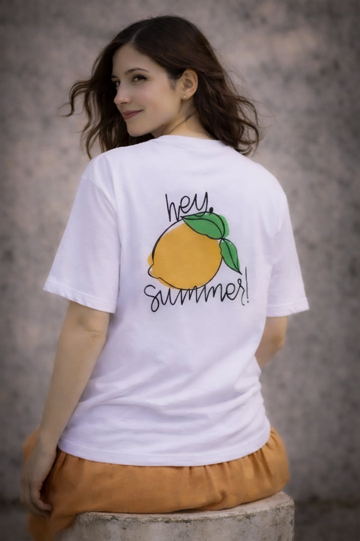 Lemon Graphic T-shirt - White