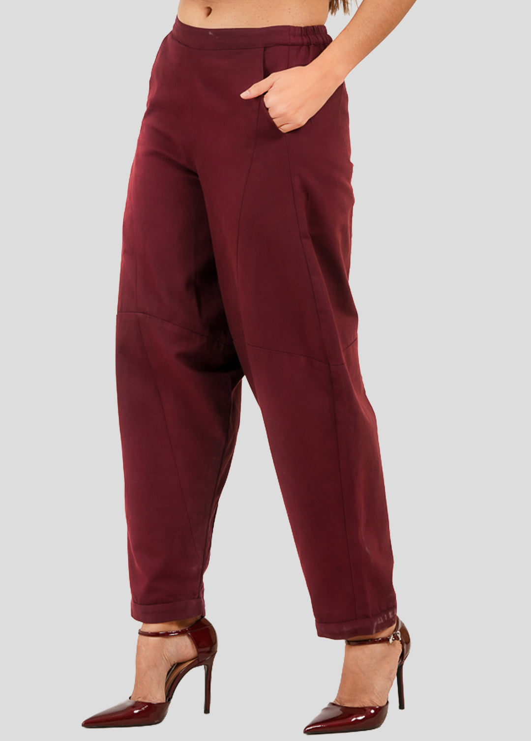 Boho Burgundy Jeans