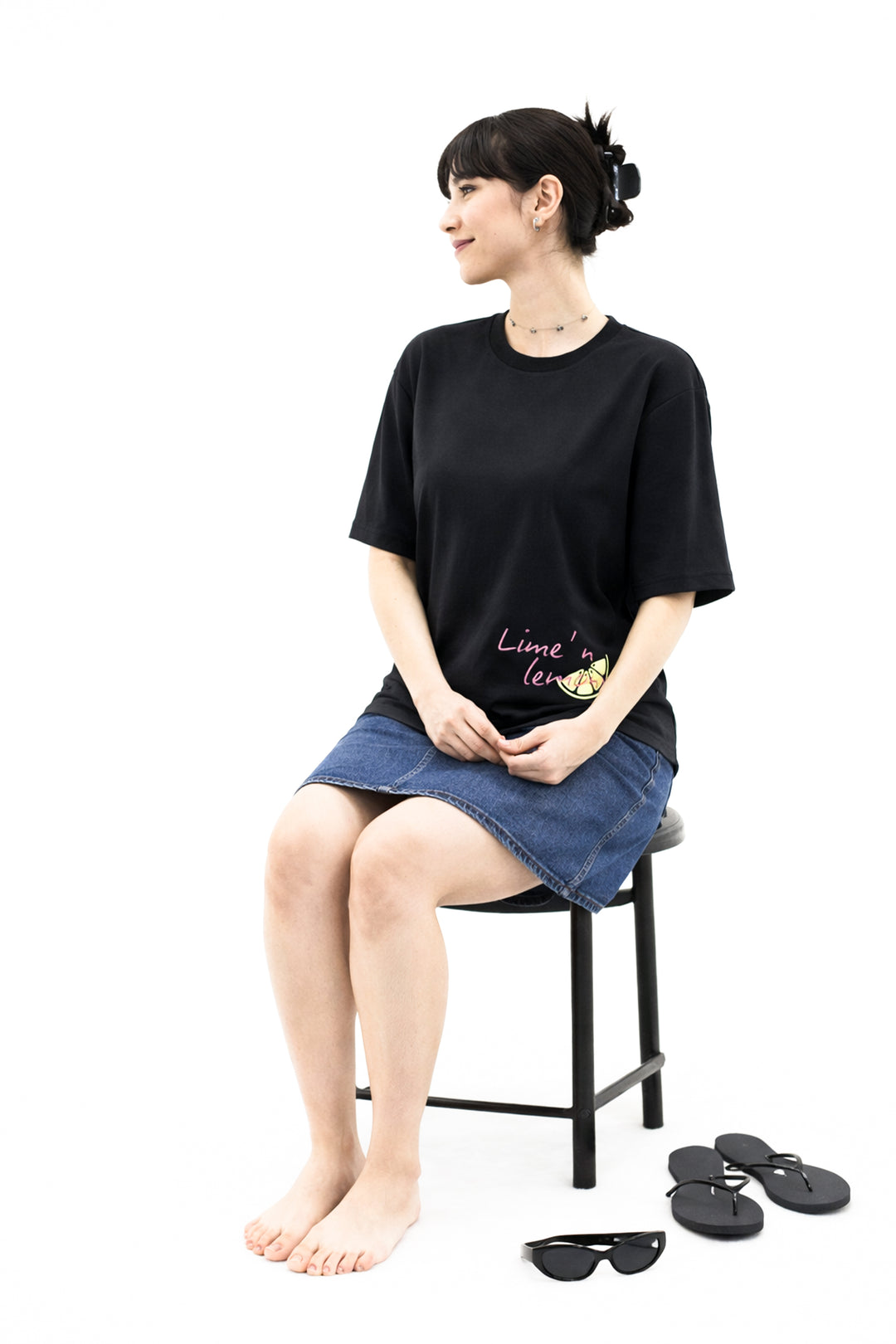 Lemon Graphic T-shirt - Black