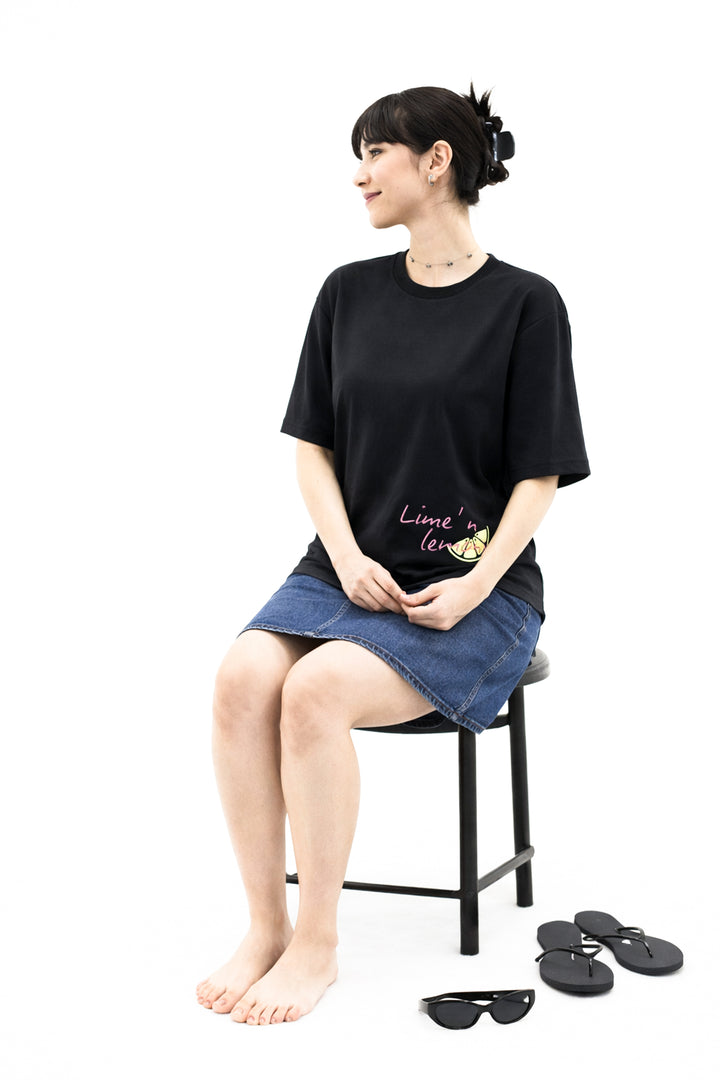 Lemon Graphic T-shirt - Black