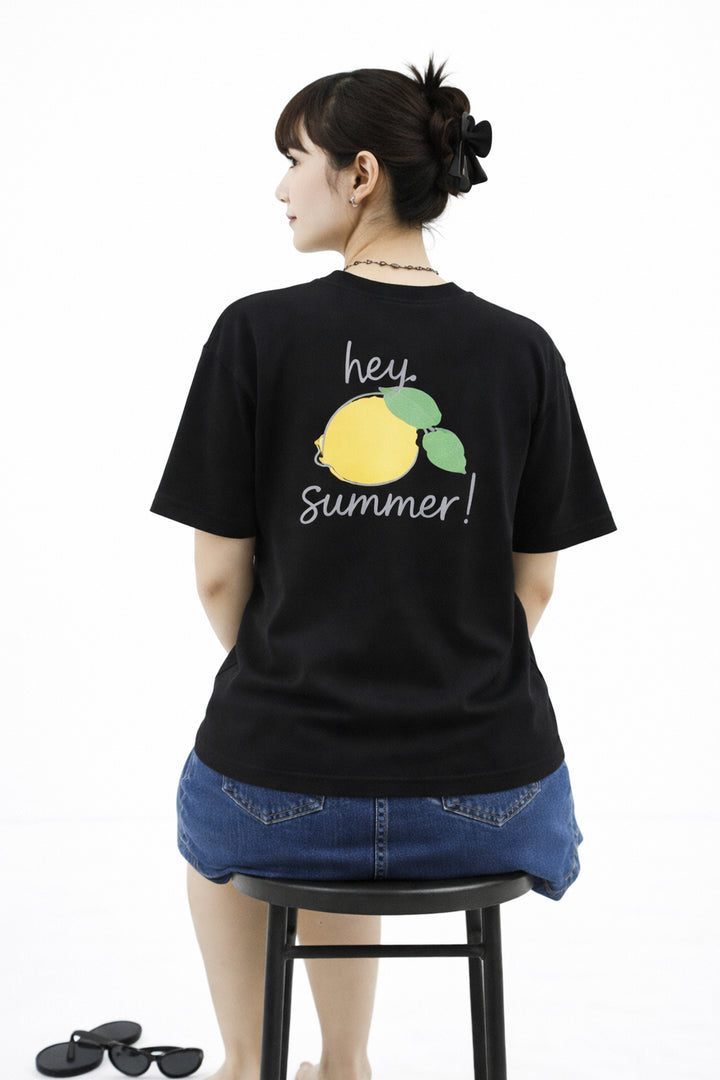 Lemon Graphic T-shirt - Black
