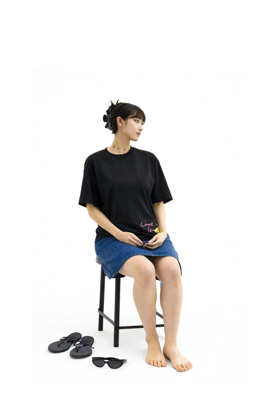 Lemon Graphic T-shirt - Black