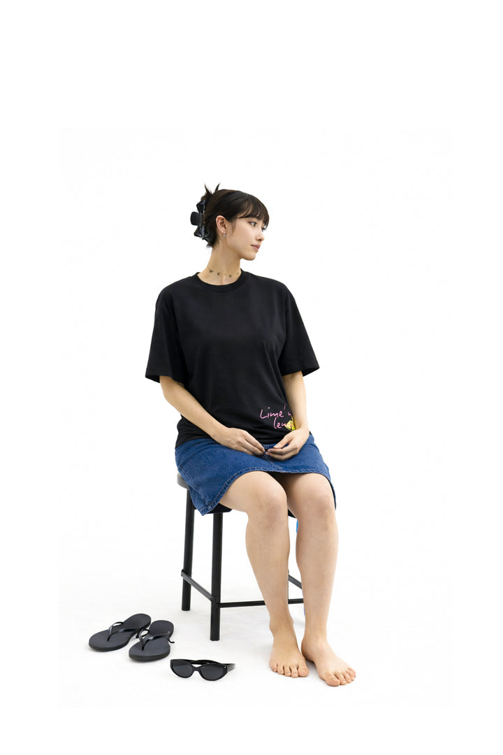 Lemon Graphic T-shirt - Black