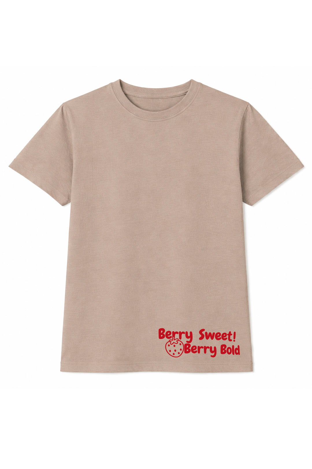 Strawberry Graphic T-shirt - Brown