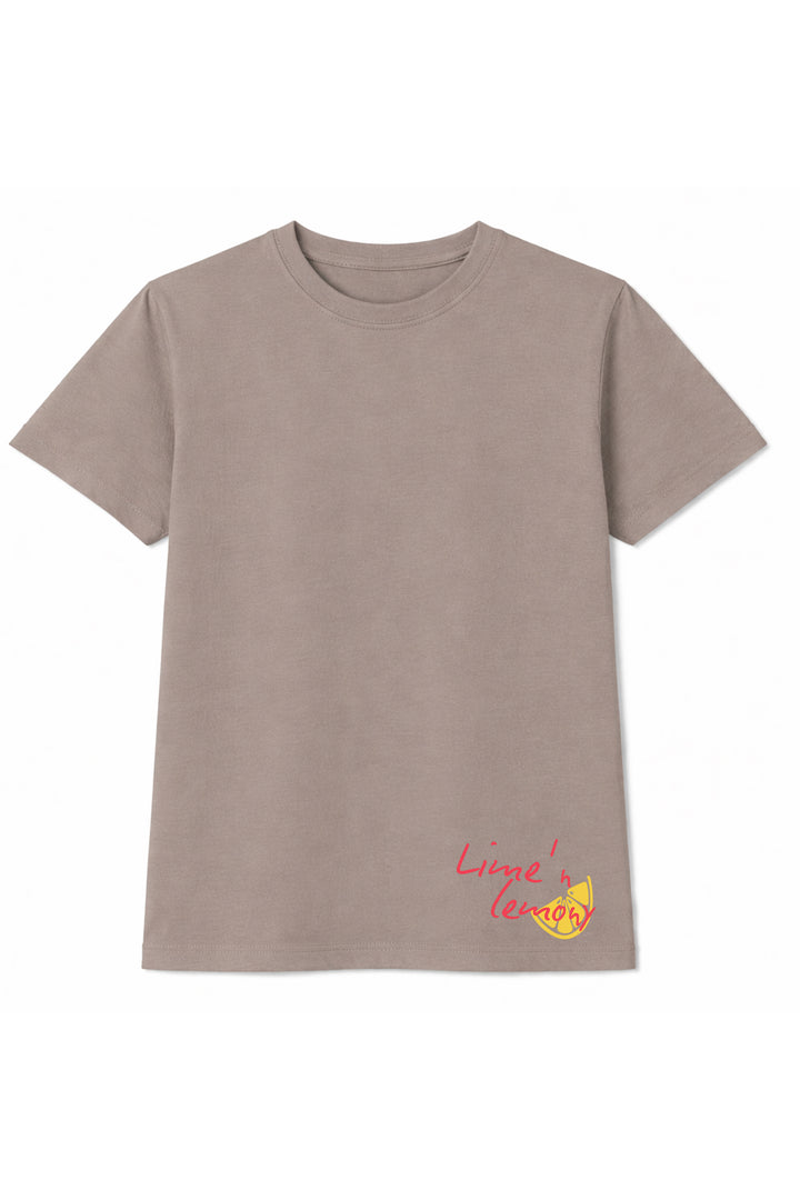 Lemon Graphic T-shirt - Brown