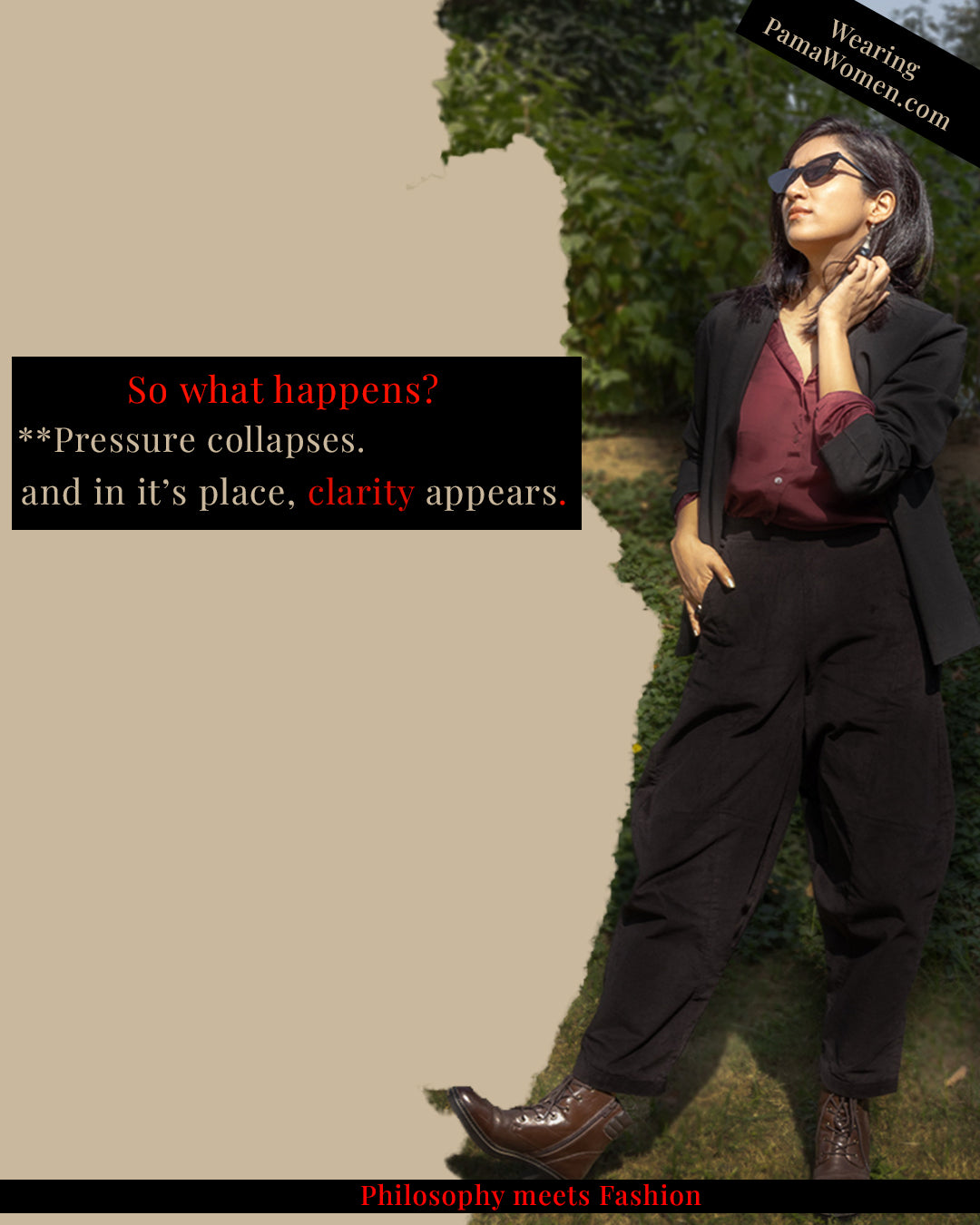 Silky Satin Shirt in Burgundy Color