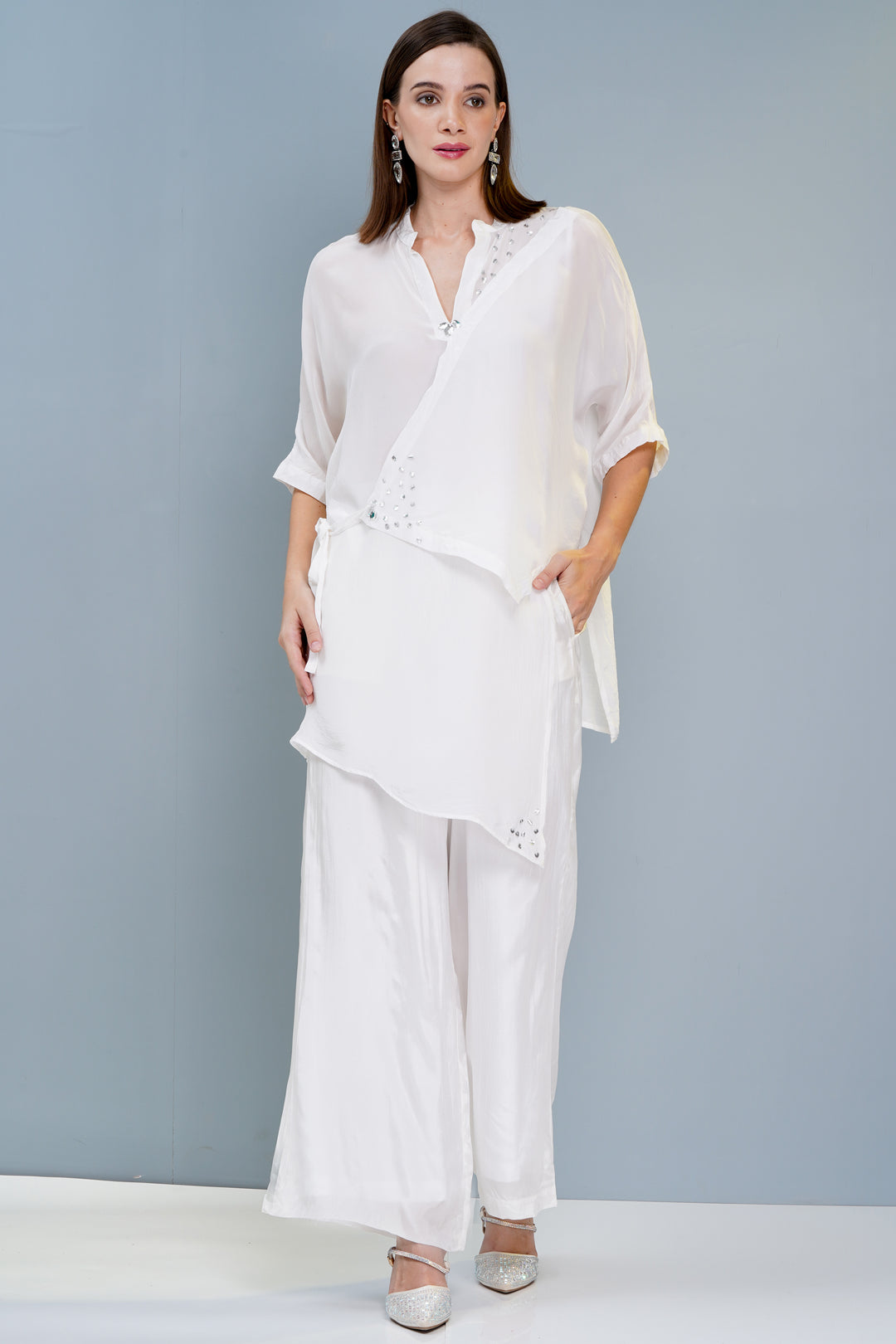 Asymetertical Silk Top