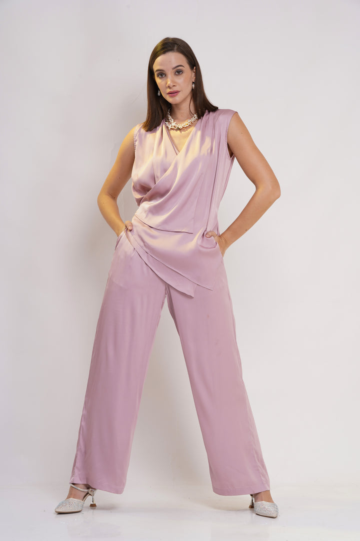 Blush Pink Top with Kimono Sleeves