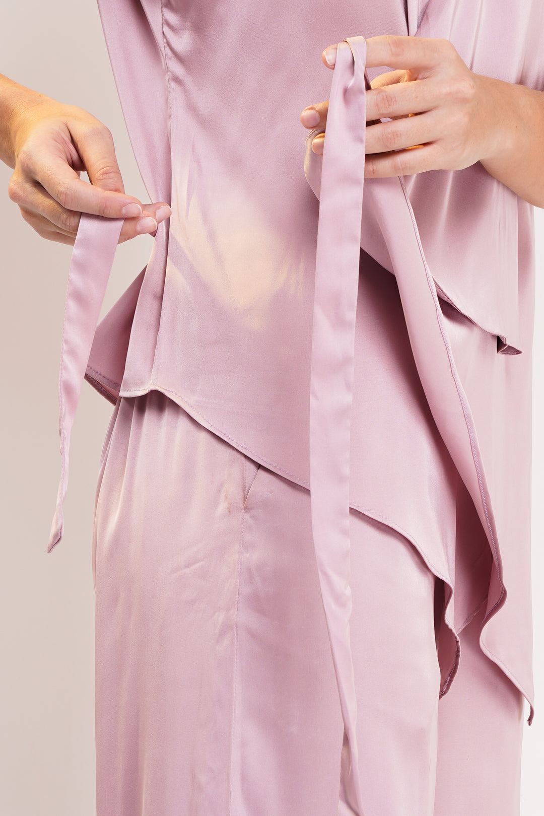 Blush Pink Sleeveless Co-Ord Set